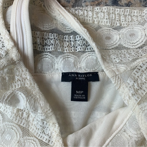 Ann Taylor Ivory Lace Blouse - Picture 5 of 5